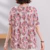 Plus Size 4XL-8XL Elegant Blouses for Women Tops Casual Loose Short Sleeve Female Shirt Summer Vintage Clothes
