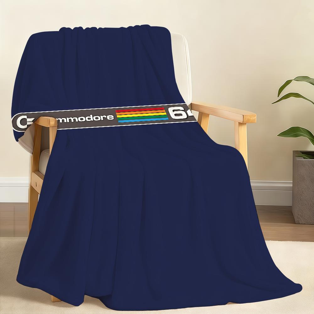 

Fashion C-Commodore 64 Blanket Soft Throw Blanket for Home Bedroom Bed Sofa Picnic Travel Office Rest Cover Blanket Gift 150x200cm