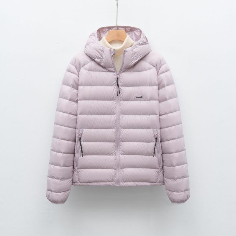 

Осенне-зимняя легкая и простая однотонная женская модная теплая пуховая куртка с капюшоном L