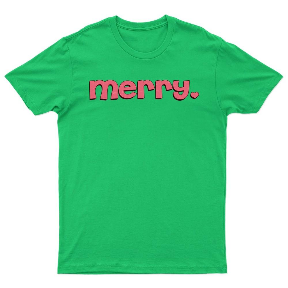 Merry Christmas Pink Holiday TShirt Unisex Gift Retro Seasonal Funny Xmas S