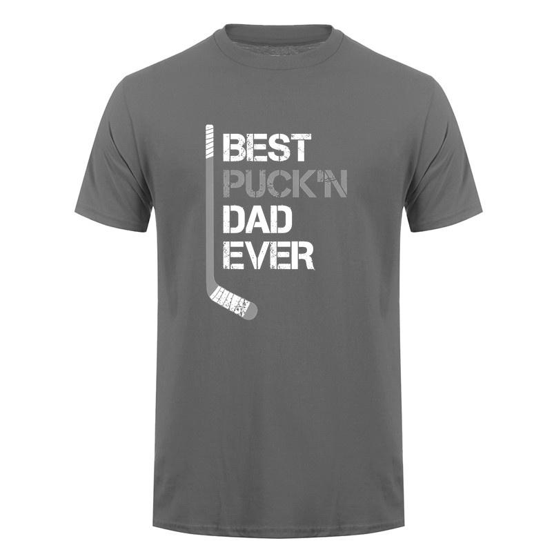 Funny Fathers Day Hockey Dad Best Puckin Dad Ever T Shirt Dad Gift Tshirts Sports Gift Da687