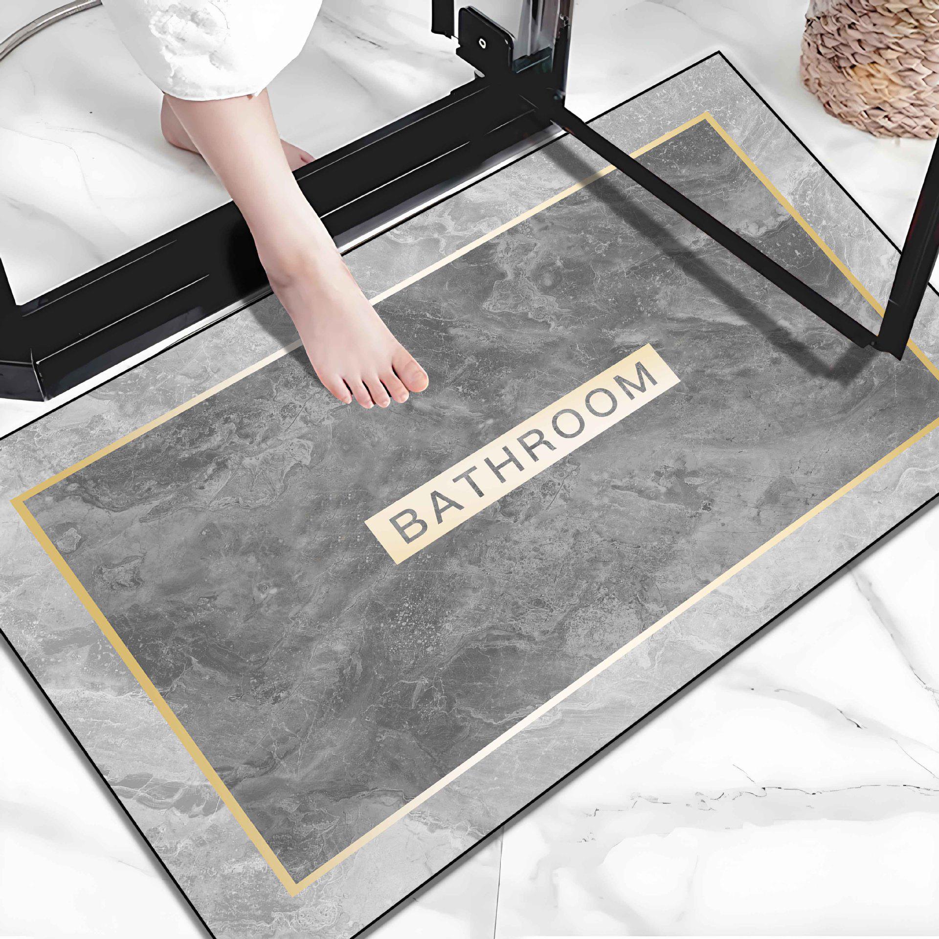 

Поглинаючий нековзкий килимок для ванної кімнати 60x90cm 4mm Thick Fast Dry