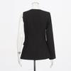 Personalized Street Style High-end Suit Women With Irregular One-sided Sleeves Small High Waist Wide-leg Pants