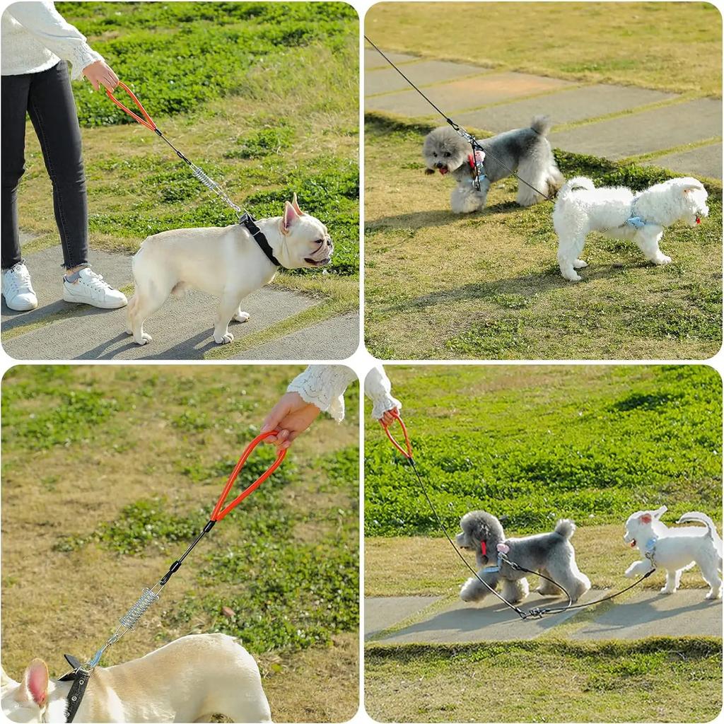 Waterproof Dog Leash for Training, Long PVC Pet Leashes, Chew Proof Lead for Training Beach Yard, Camping and Outdoors