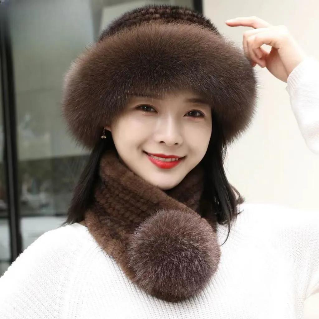 

WTEMPO Мягкий Искусственный Мех Толстый Теплый Набор Шарф и Шапка Женский Однотонный Большой Шарф + Шапка Уличные Ветрозащитные Холодостойкие Аксессуары a set