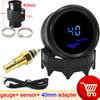 HD 52mm Digital Water Temperature Gauge Car Racing Modification 40~150 Celsius Temp Meter With Sensor Adapter 1/8NPT Thermometer