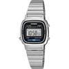 Casio LA670WA-1 Women's Digital Watch Silver Black Design Overseas Model