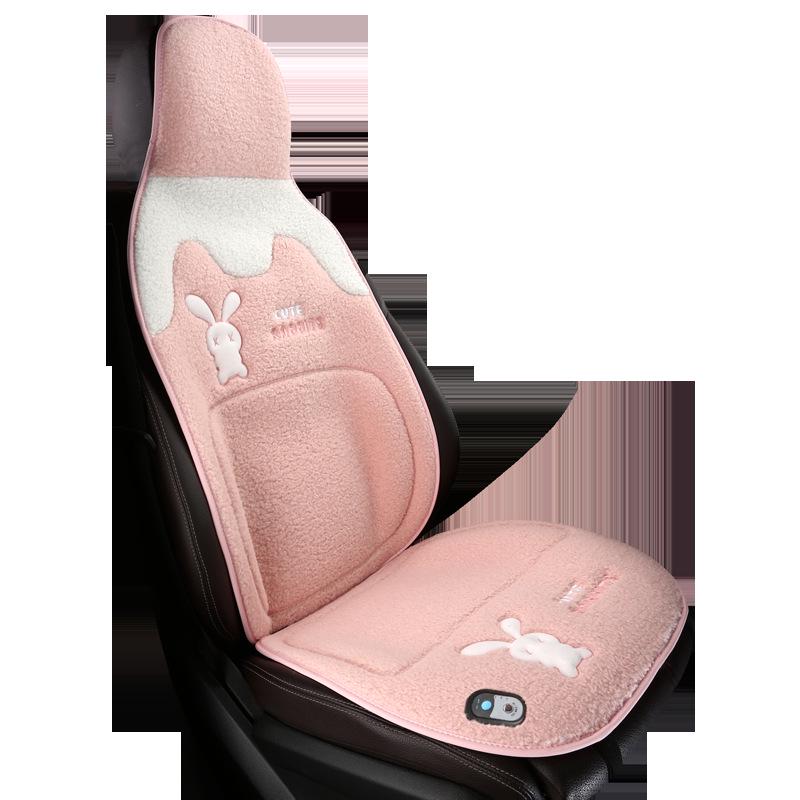 Universal Plush Winter Car Seat Cushion - Thick, Warm, Goddess Style for Five-Seaters