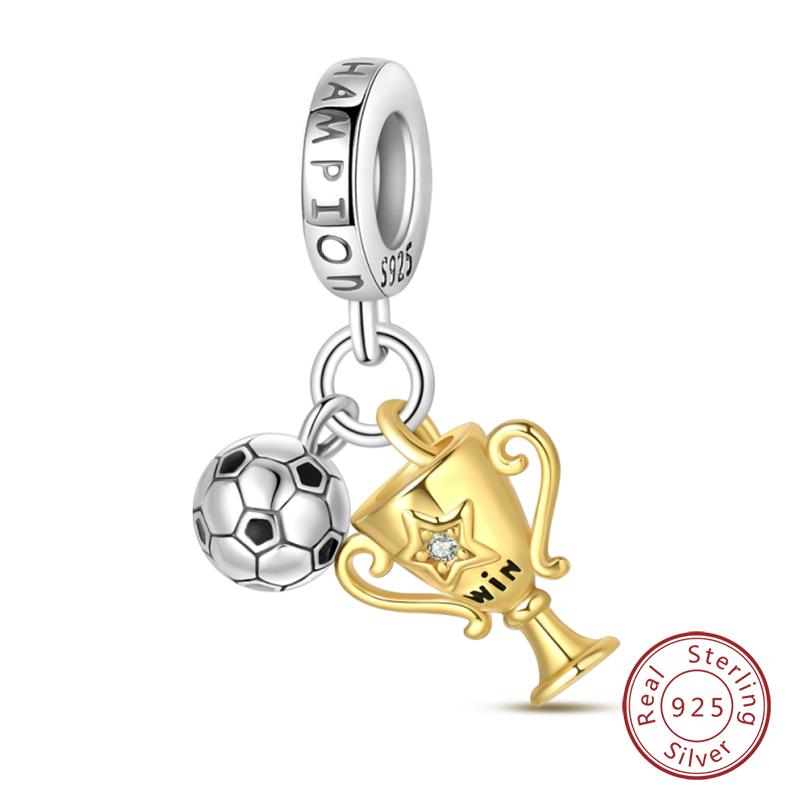 Copper Golden Series Star Moon Pyramid Sunflower Charms Beads Fit Qikaola Original Bracelet Luxury Diy Jewelry Gift