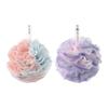 Luxury Four-Color Soft Exfoliating Bath Flower – Large Size for Rich Bubbles