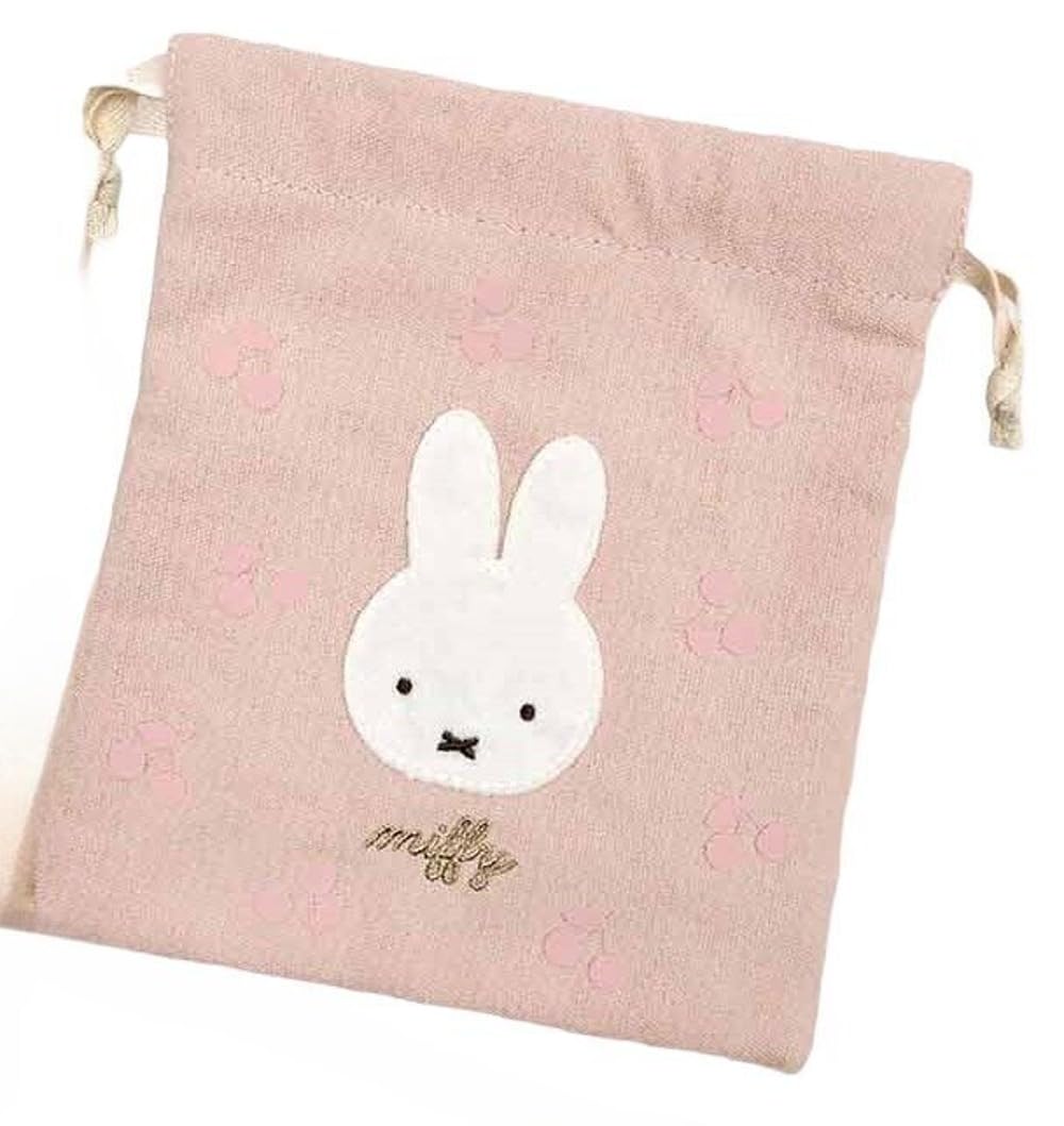 

Marimo Craft Miffy Cherry Fleur Series Drawstring W170 x H200mm Bag, Pink, Approx. (DBM-2600) розовый