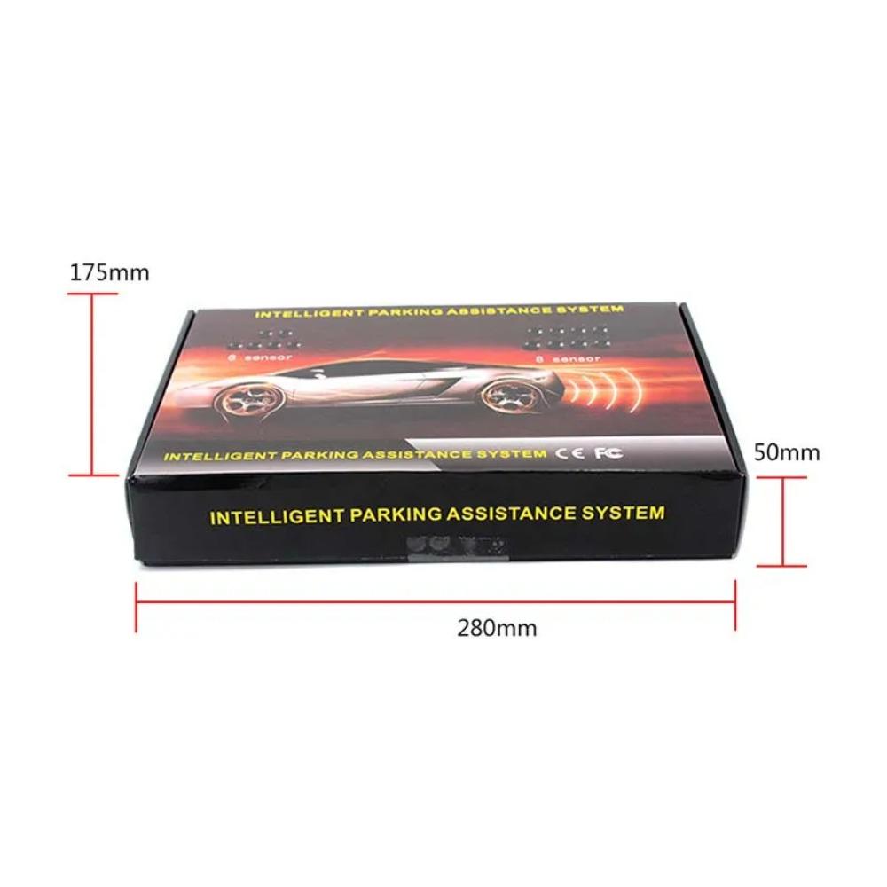 Universelle 4 Stück Einparksensoren mit LCD-Videoanzeige Radar Rückfahrkamera Smart Auto Rückwärts Einparkhilfe System