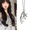 Multifunctional Star Flower Heart Rope Bag Charm Star Pendant Key Holder Bag Accessory Present for Stylish Individuals