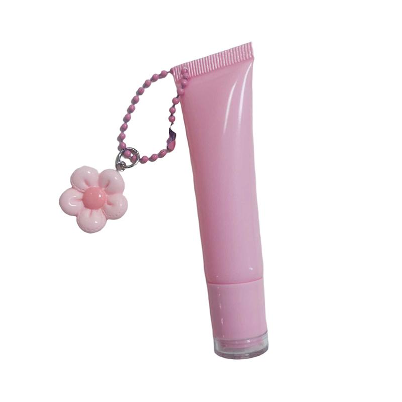 15Ml Empty Lipstick Tube With Keychain Pendant Squeeze Sub-Bottling Refillable Liquid Container Bottle Lipgloss Sample Bottle