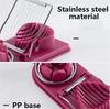 Two-in-one Preserved Egg and Egg Slicer Household Stainless Steel Egg Slicer Bananas Strawberries Slicer
