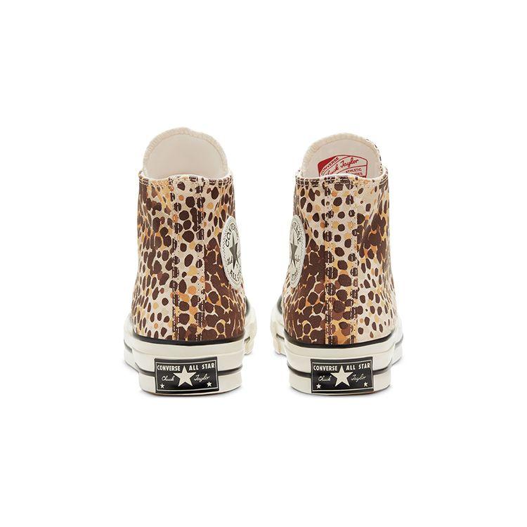Converse 1970s Animal Print Chuck Classic Casual High-Top Canvas Shoes Unisex Sneakers Leopard-Print 167483C