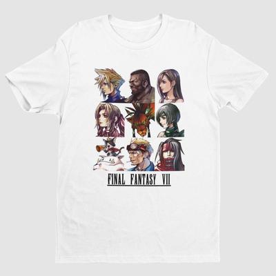 Final Fantasy VII Postacie Kluczowa Grafika Koszulka Premium Tetsuya Nomura