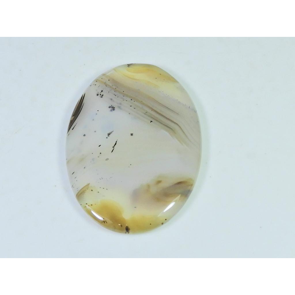 32X45X05MM Natural Montana Agate Oval Shape Cabochon Loose Gemstone 60Cts. B-294