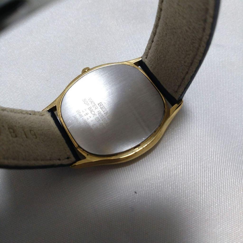 [USED] Extremely rare SEIKO Twin Quartz movement, high performance, gold-plated, 3-hand movement