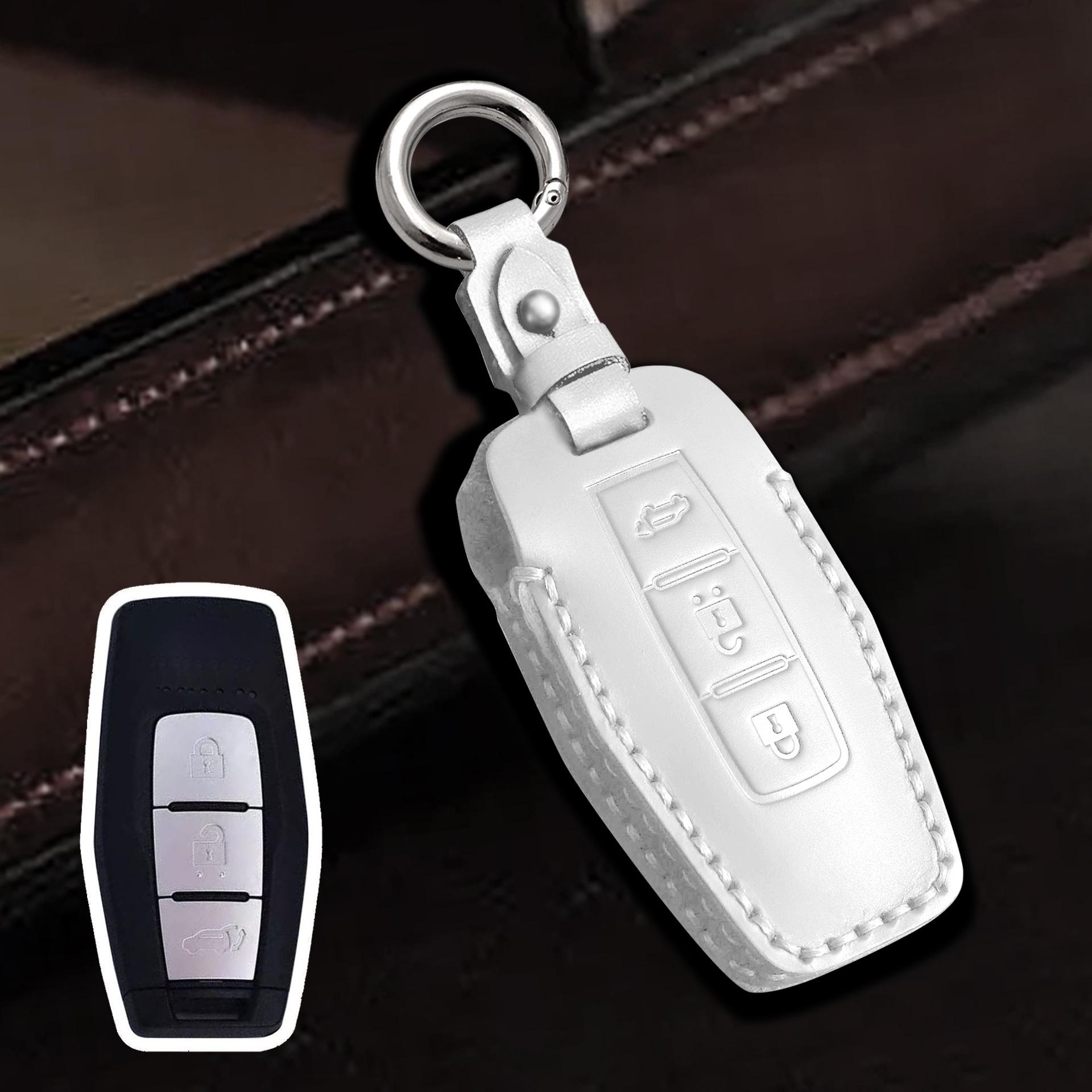 

Genuine Leather Retro Key Cover for 2023 Mitsubishi Outlander