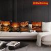 2D Sunset Desert Landscape Throw Pillow Covers Pattern Cushion Cover Suitable For Sofa Bedroom Car Pillow Cover