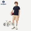 Navigare Boys' Summer Color-Block Polo Shirt