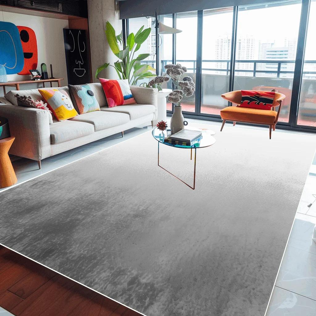 Modern Minimalist Gradient Color Carpet Living Room Large Area Carpets Bedroom Decoration Rug Hotel Commercial Rugs Non-slip Mat