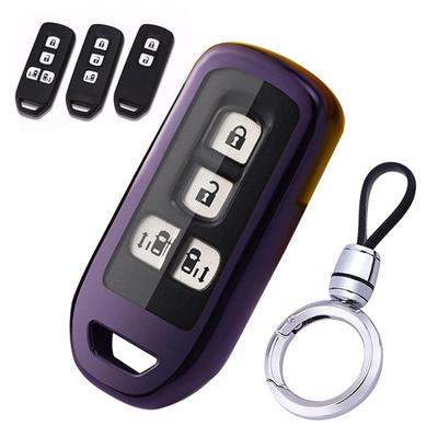 LETINGFAR Schlüsselhülle für Honda, Smart Key Hülle, Schlüsselabdeckung, Schlüsselanhänger, Premium TPU,