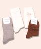 Enjelsagseu Set005 - Angel Choco Women'S Fashion Wool Glitter Pearl Lettering Socks Gift Set