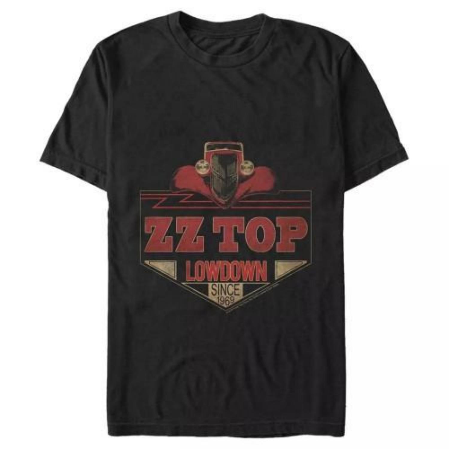 ZZ Top Unisex Adult Lowdown Cotton T-Shirt S чёрный