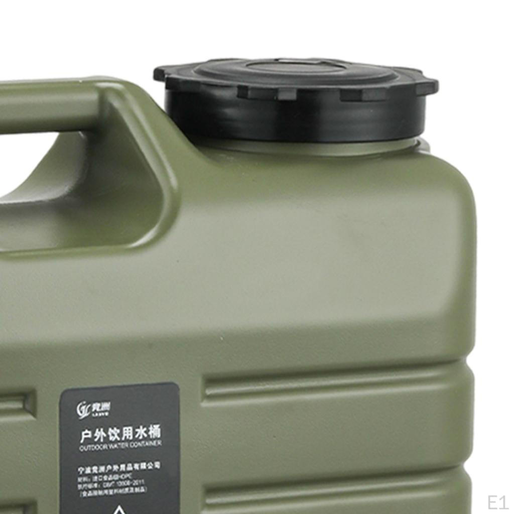 Camping Water Container with Faucet Outdoor Jug Portable Carrier Food Grade PE Material Easy