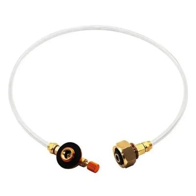 1 Pieza Válvula de Inflado Exterior Gas Licuado Tarjeta de Llenado Tipo Puente Adaptador de Conversión para Tanque de Gas Plano Tubo de Conexión