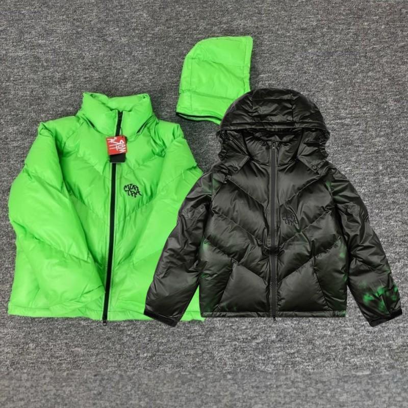 Mertra Street Style Embroidered Thermal Hooded Puffer Jacket Winter Warm Coat Teens