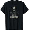 Witches Are Crazy Too Black Candle Dark Halloween Short Sleeve Tshirt