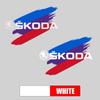 1Pcs PVC Car Body Fender Emblem Trunk Badge Stickers Accessories For Skoda Octavia Fabia Rapid Yeti Superb A5 A7 VRS VII Karoq ulvc23