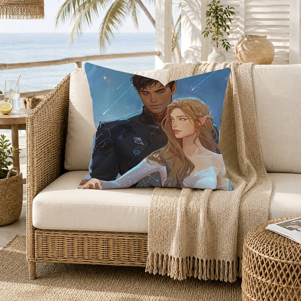 A Acotar A Court of Mist and Fury Pillow Case for Sofa Living Room Home office Decor Protective Cover