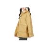 Adidas Solid Color Zip Hooded Jacket Women Outerwear Brown HM4987