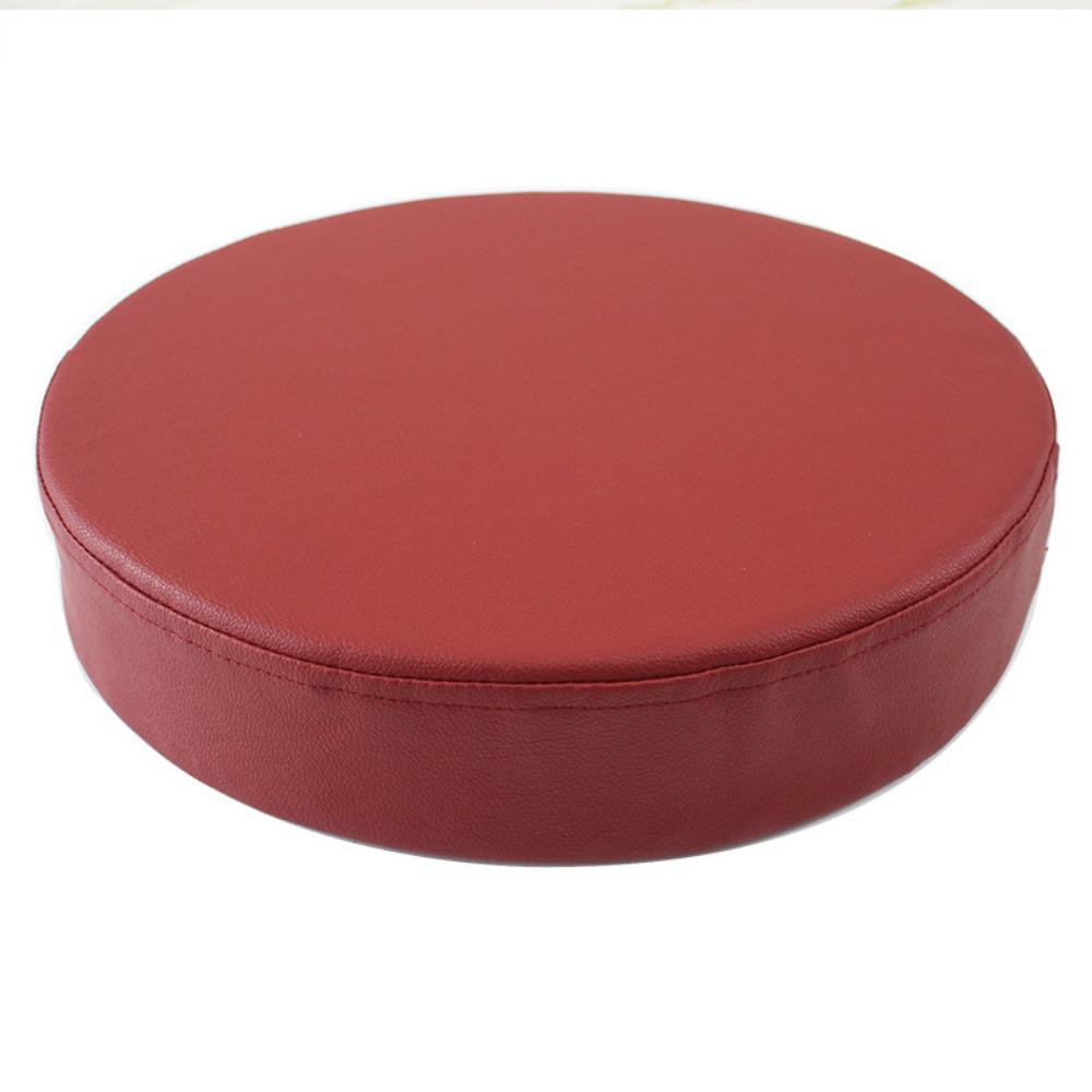 Soft Leather Round Cushion Thicken Window Pillow Practical Upholstered Cushion  Reading