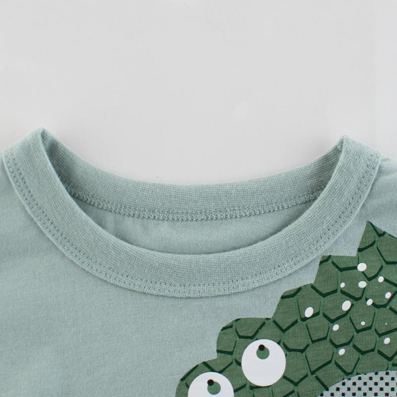 27kids Koreanischer Stil Dinosaurier Sommer T-Shirt für Kinder - Neuheiten bei kurzärmeliger Babykleidung für Jungen