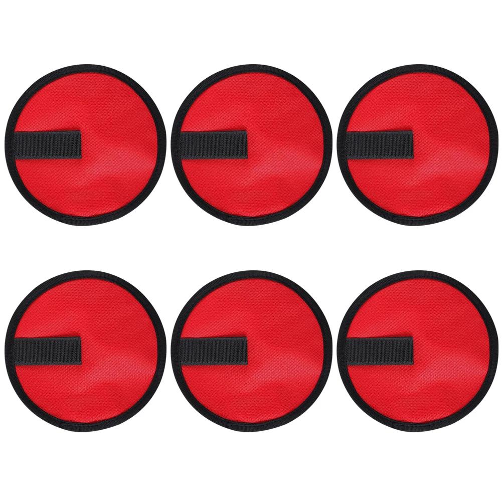 

6pcs Lure Wrap Bait Gloves Fishing Bait Covers Lure Hook Covers Lure Guard To Keep Fishermen Fishing Safe for Fishing Rod червоний