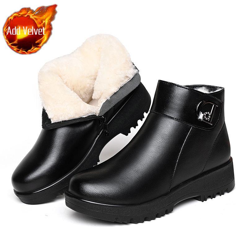 

Fashion Zip Woman Shoes Ankle Plain Plush Warm Goth Fashion 2025 New Rock on Offer In Autumn Winter Large Size Boot Snow Boots for Women 41