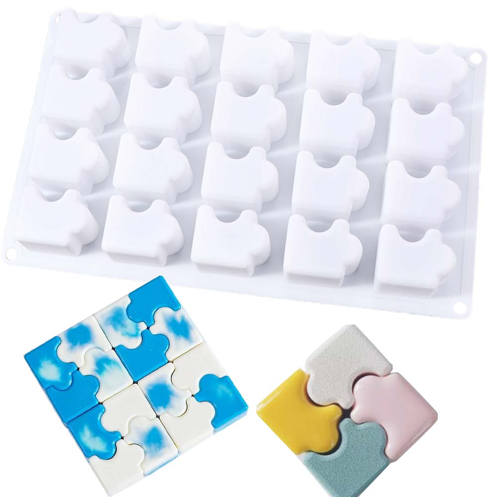 3D Baking Mould 20 Holes Cake Mold Ice Cream Puzzle Mousse Mold  Baking