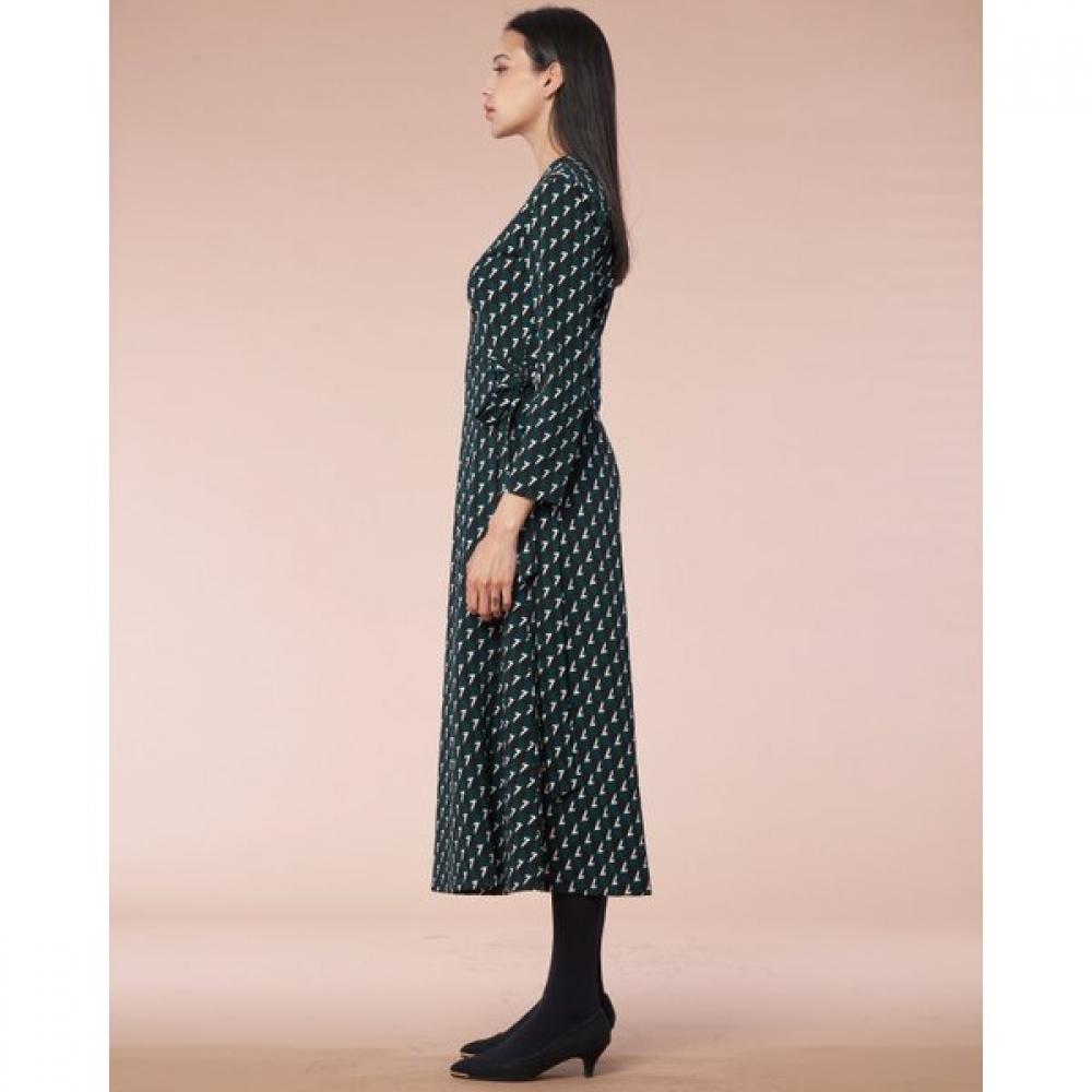 Lipbbam Creora Signature Flare Long Wrap Dress Ldm07de01