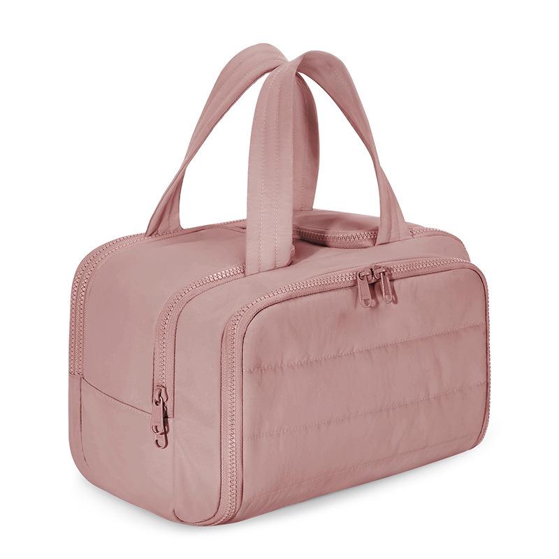Multi-functional Lightweight Travel Makeup Bag with Large Capacity and Multi-layer Compartments
