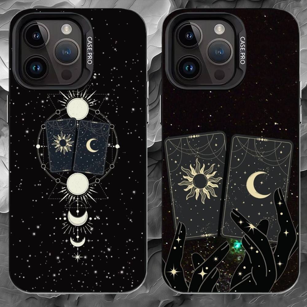 A-astrology Phone Case For iPhone 17 16 15 14 13 12 11 Pro Max Plus Silver Matte Black Cover