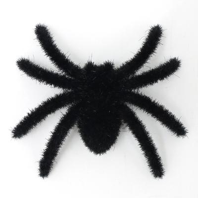 Modelo de Aranha Halloween Engraçado Pelúcia Aranhas Realista 3D Flocado Aranha Preta Desenho Animado Simulação Aranha Decorações de Festa de Bar