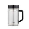 Heenoor Double-Wall Glass Tea Mug with Handle and Infuser