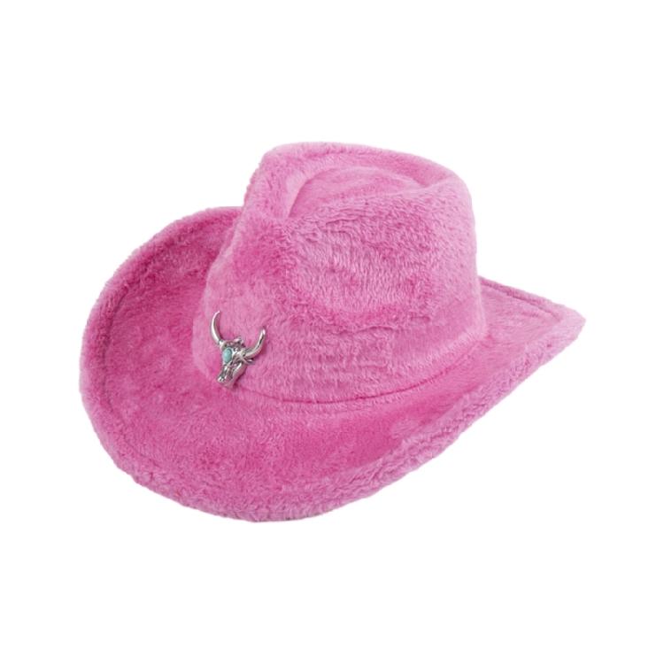 Plush Homburg Furry Fashion Hat Gifts for Boyfriend Hat Wide Brimmed Unisex Wear for Gatherings Photo Props