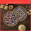 Traditional Chinese Style Round Silicone Coaster Set For Tea Table Home Decor