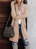 Cárdigan de punto de manga larga Abrigo suéter Casual holgado extragrande Ropa para mujer